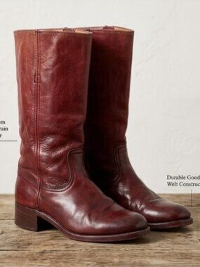 Rare Vintage FRYE Red Campus 2950 Boots